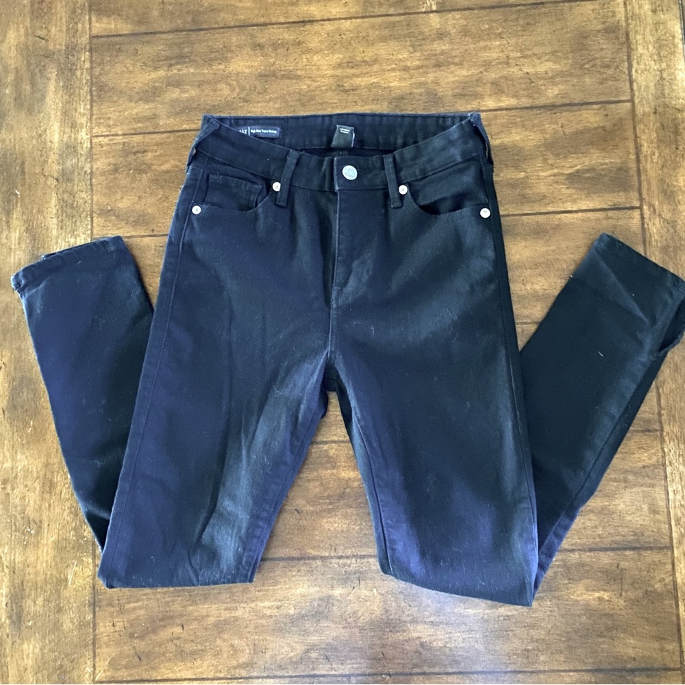 True Religion Halle Black Skinny Jeans Size 26
